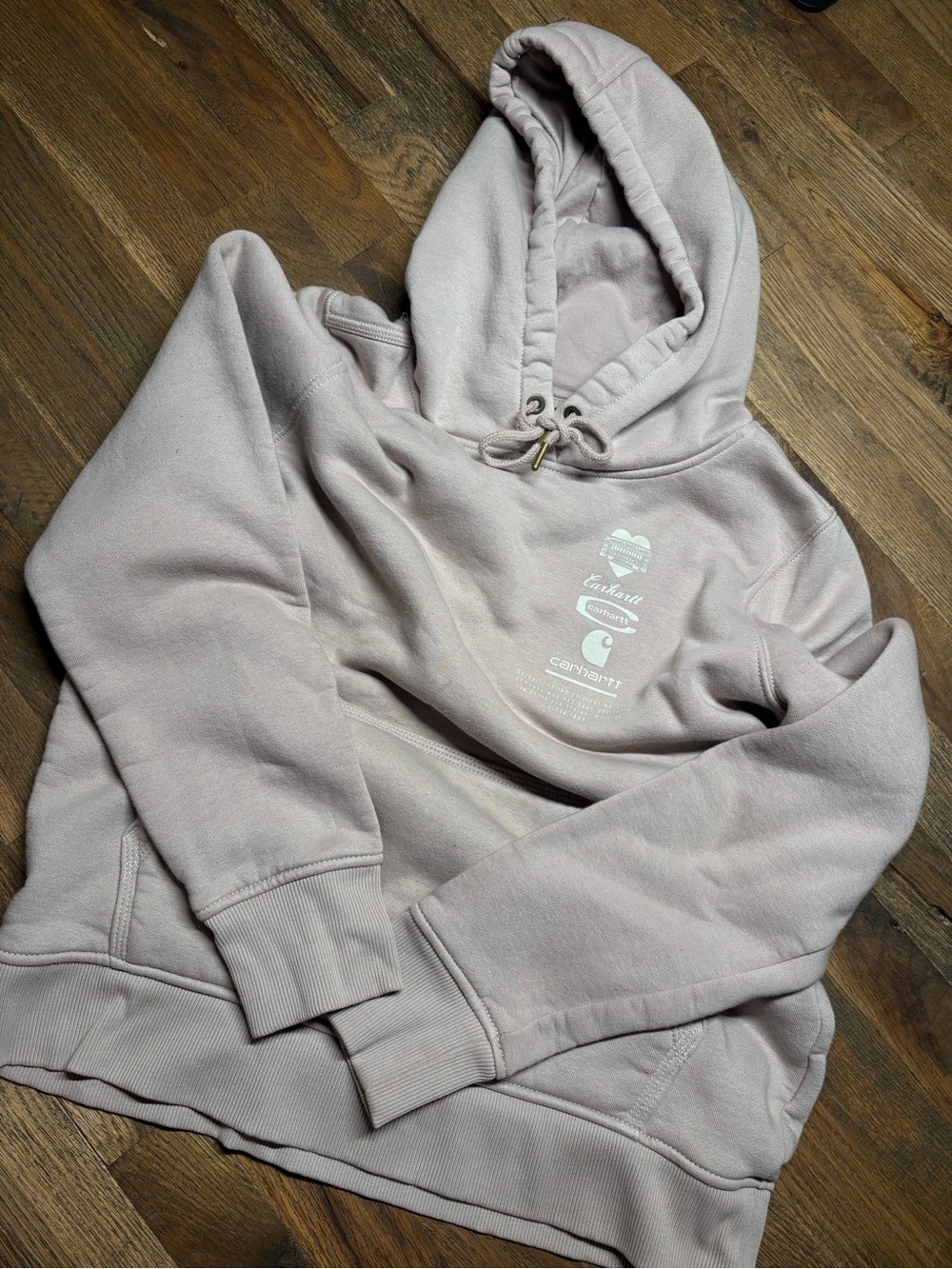 Carhartt Women’s Light Dusty Pink Hoodie Pullover